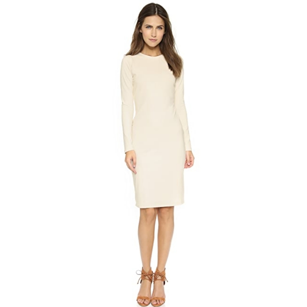 Susana Monaco Emma White Long Sleeve Dress